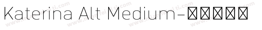 Katerina Alt Medium字体转换